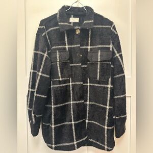 Z Supply Plaid Tucker Oversized Shirt